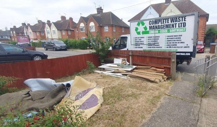 Wood planks and other waste