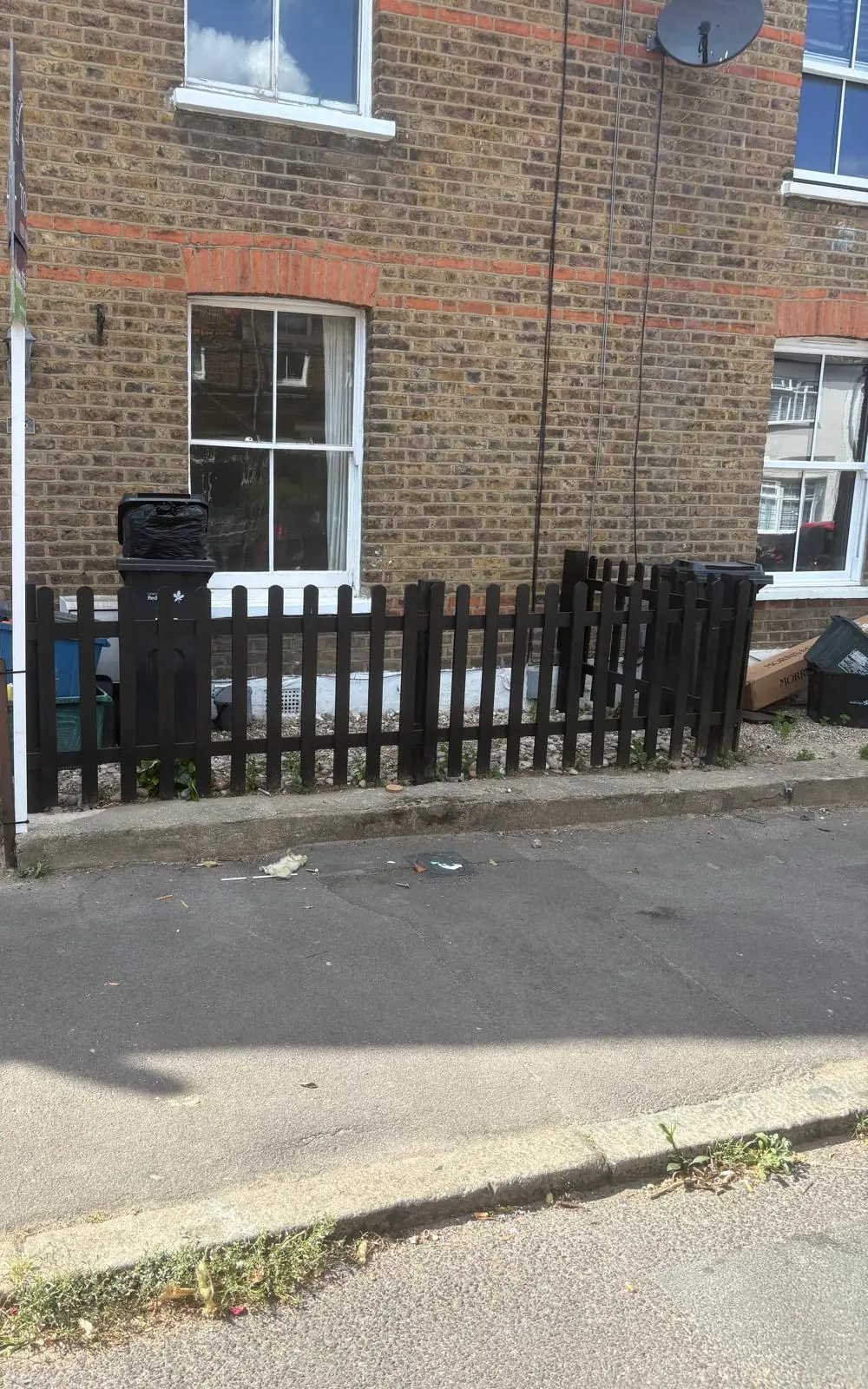 After. Frontage and pavement completely clear.